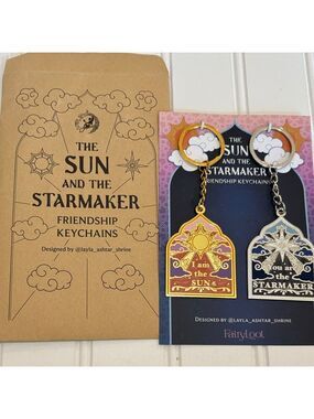 FairyLoot Sun and Starmaker Keychains - Red and Blue